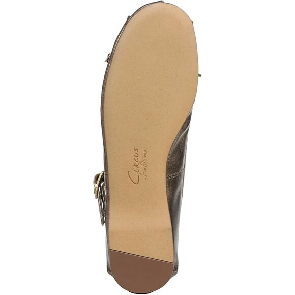 Circus NY by Sam Edelman Women's Gilded Polyurethane Cross Strap Ballet Flat - Picture 4 of 6